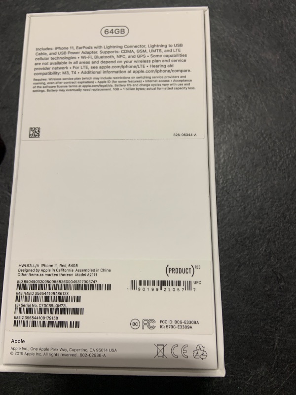 Photo 3 of Apple iPhone 11 [64GB, (Product) RED] + Carrier Subscription [Cricket Wireless]