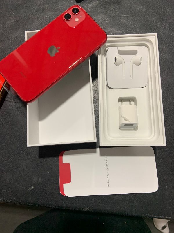 Photo 1 of Apple iPhone 11 [64GB, (Product) RED] + Carrier Subscription [Cricket Wireless]