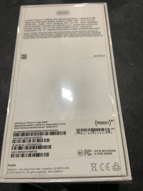 Photo 2 of Apple iPhone 11 [64GB, (Product) RED] + Carrier Subscription [Cricket Wireless]