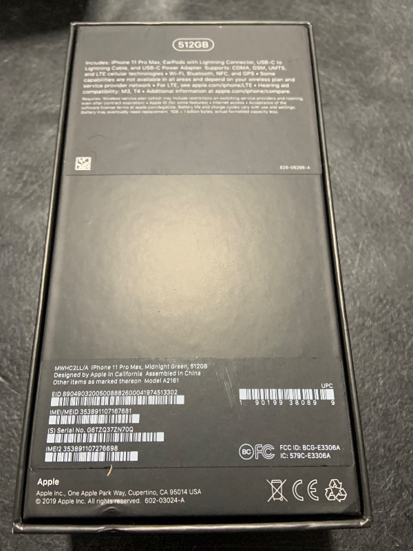 Photo 4 of Apple iPhone 11 Pro Max [512GB, Midnight Green] + Carrier Subscription [Cricket Wireless]