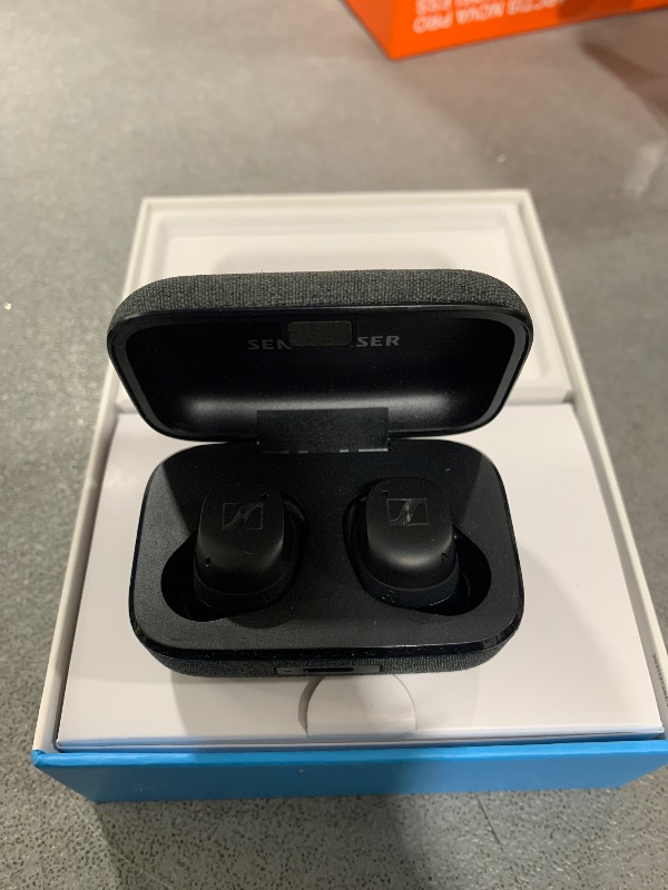 Photo 3 of Sennheiser Consumer Audio MOMENTUM True Wireless 3 Earbuds Bluetooth In-Ear Headphones for Music and Calls with ANC,Multipoint connectivity,IPX4,Qi charging,28-hour Battery Life Compact Design,Black