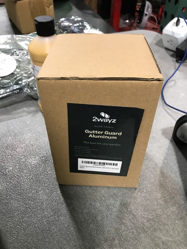 Photo 1 of 2WAYZ Gutter Guard Cover - Downspout Guard - Leaf Filter Gutter Strainer - Protects Your Gutters and Spouts from Leaves, Debris, and Pests with Durable Aluminum Leaf Filter and Mesh Screen