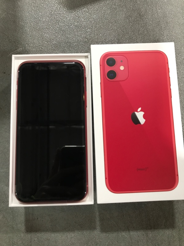 Photo 2 of Apple iPhone 11 [64GB, (Product) RED] + Carrier Subscription [Cricket Wireless]