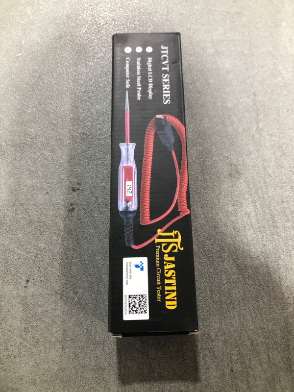 Photo 1 of Heavy Duty 3-65V Backlit Digital LCD Circuit Tester, Test Light with 140 Inch Extended Spring Wire, Car Truck Low Voltage & Light Tester with Stainless Probe