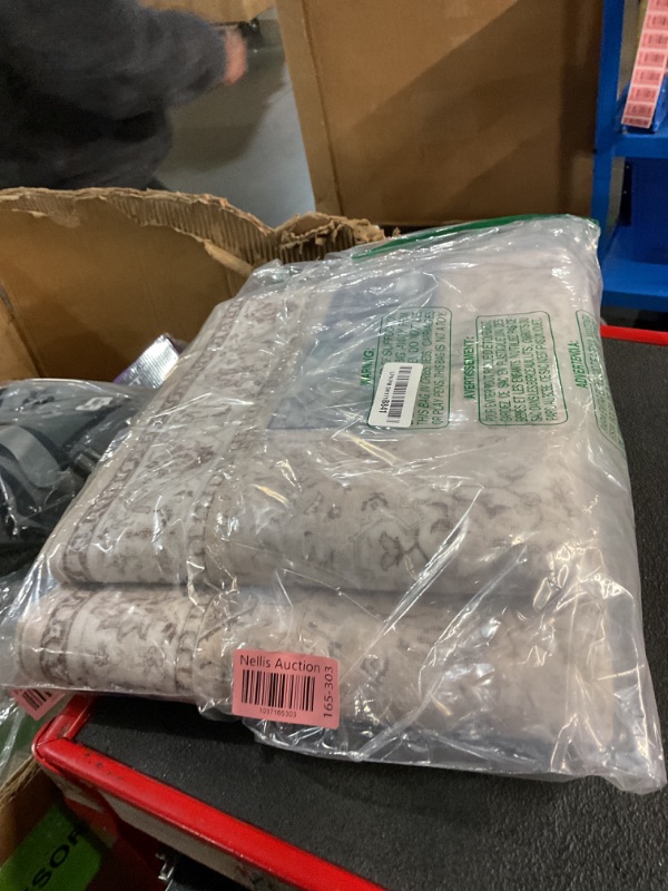 Photo 1 of Hallway Washable Runner Rug - 2x7 Kitchen Rugs Entryway Rug Runner Vintage Soft Floor Mat Non Slip Indoor Farmhouse Carpet for Bathroom Living Room Bedroom (2 X 7, Beige)