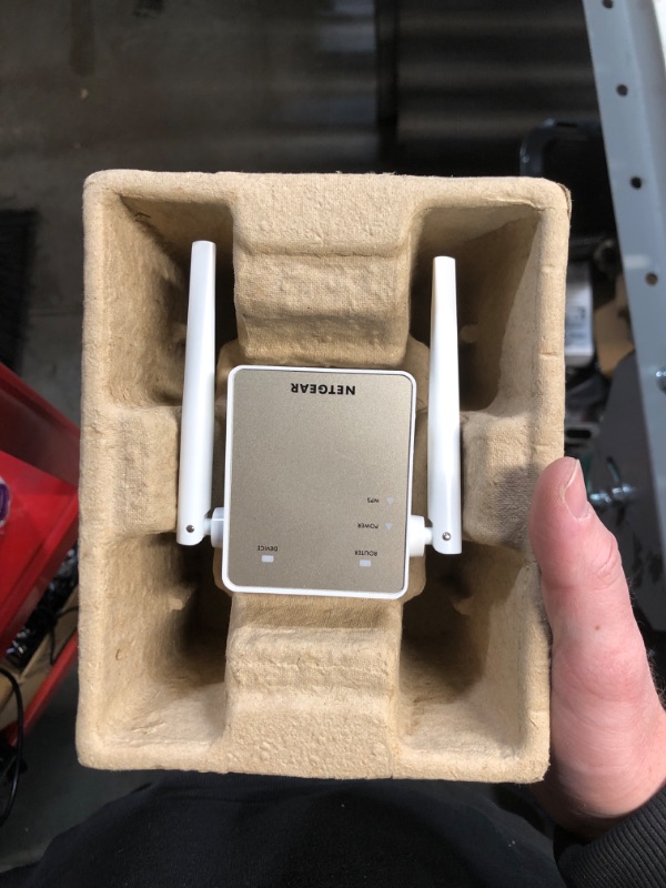 Photo 3 of (POWER TESETD) NETGEAR Wi-Fi Range Extender EX6120 - Coverage Up to 1500 Sq Ft and 25 Devices with AC1200 Dual Band Wireless Signal Booster & Repeater (Up to 1200Mbps Speed), and Compact Wall Plug Design, White