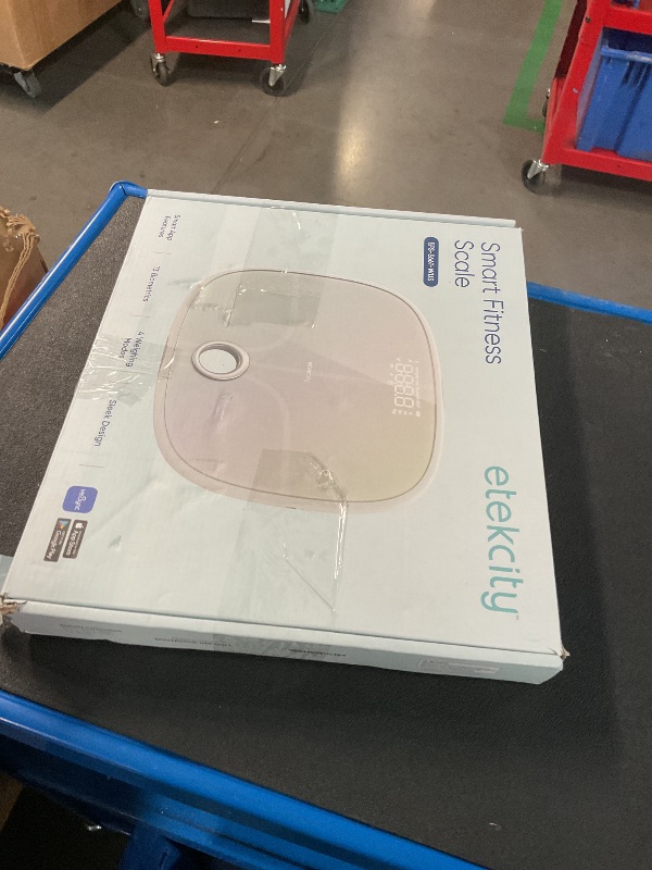 Photo 1 of Etekcity Smart Rechargeable Scale for Body Weight, BMI, Fat, Muscle Mass, FSA HSA Eligible, Digital Bathroom Scale with 13 Metrics, Secret Mode, Bluetooth Connect to Free Apps, Rainbow White