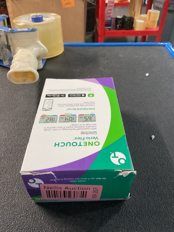 Photo 1 of OneTouch Verio Flex Blood Glucose Meter For Sugar Test Kit | Includes Blood Glucose Monitor, Lancing Device, 10 Sterile Lancets, and Carrying Case