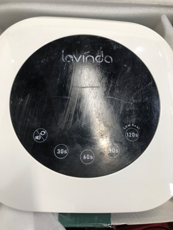 Photo 1 of ***(HEAVILY USED)***
Lavinda UV LED Nail Lamp, Cordless Nail Lamp 54W Rechargeable Nail Dryer Gel Polish Light with Large LCD Display, Professional Gel Curing Lamp with 4 Timer Setting Auto Sensor for Salon and Home