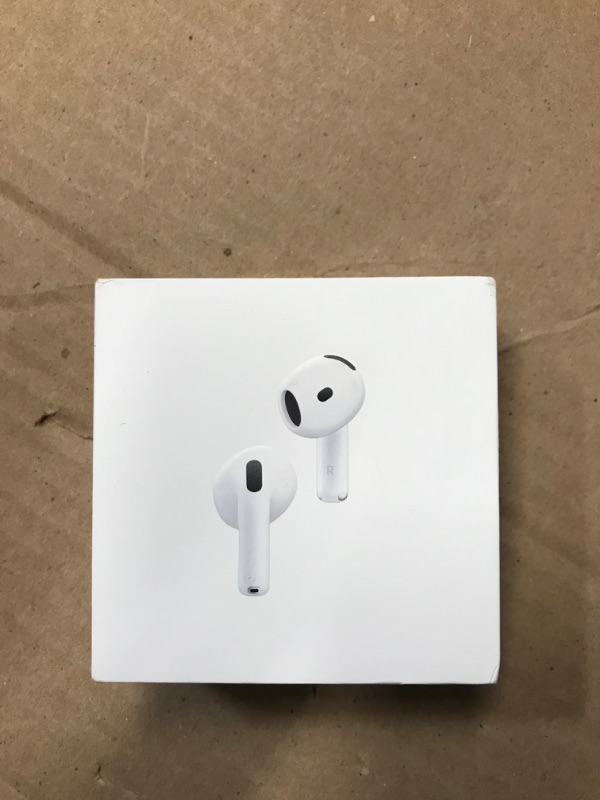 Photo 2 of **NON-REFUNDABLE, PARTS ONLY, DO NOT APPEAR TO CHARGE UNABLE TO TEST FURTHER***
Apple AirPods 4 Wireless Earbuds, Bluetooth Headphones, with Active Noise Cancellation, Adaptive Audio, Transparency Mode, Personalized Spatial Audio, USB-C Charging Case, Wir