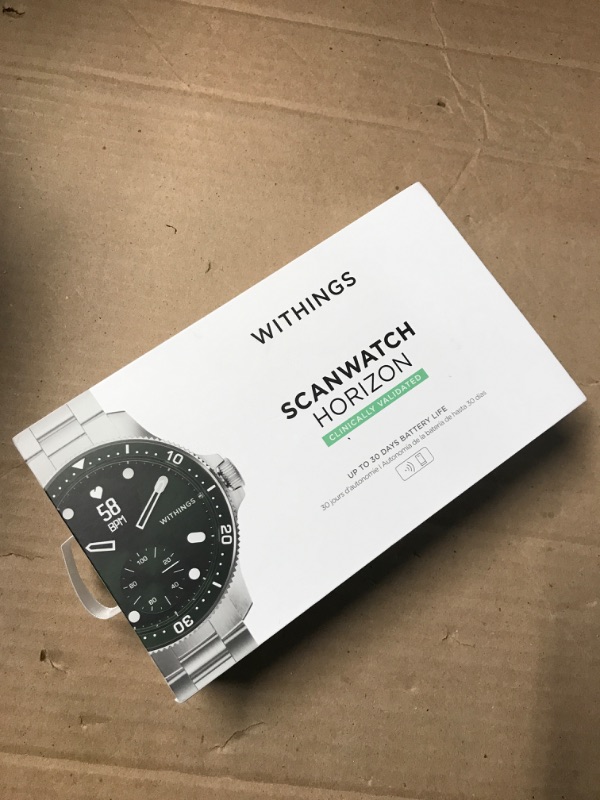 Photo 1 of Withings ScanWatch Horizon - Hybrid Smartwatch & Activity Tracker with Connected GPS, Heart Rate Monitor, Sleep Monitor, Smart Notifications, Water Resistant with 30-day Battery Life, Android & iOS