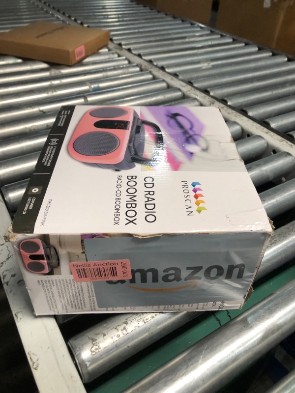 Photo 1 of PROSCAN SRCD243 Portable CD Player with AM/FM Radio, Boombox (Pink)