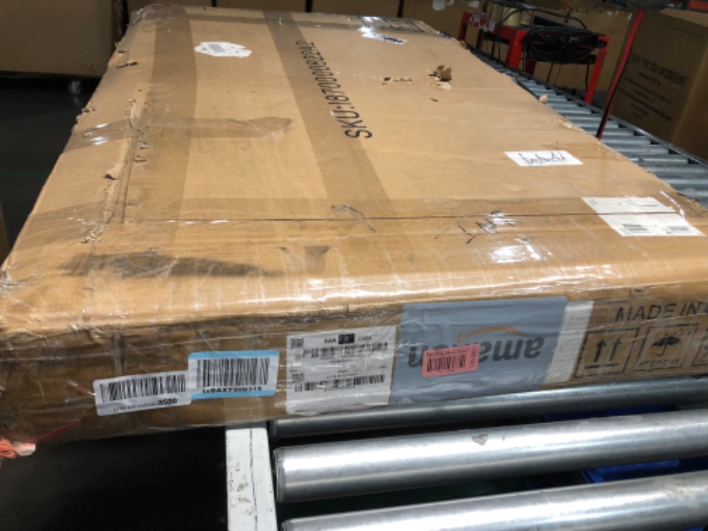 Photo 1 of Feonase 7-Piece Dining Table Set with 6 Stools, 63" Large Extendable Kitchen Table Set for 4-8, Mid-Century Dining Room Table with Heavy-Duty Frame, Easy Assembly, Walnut