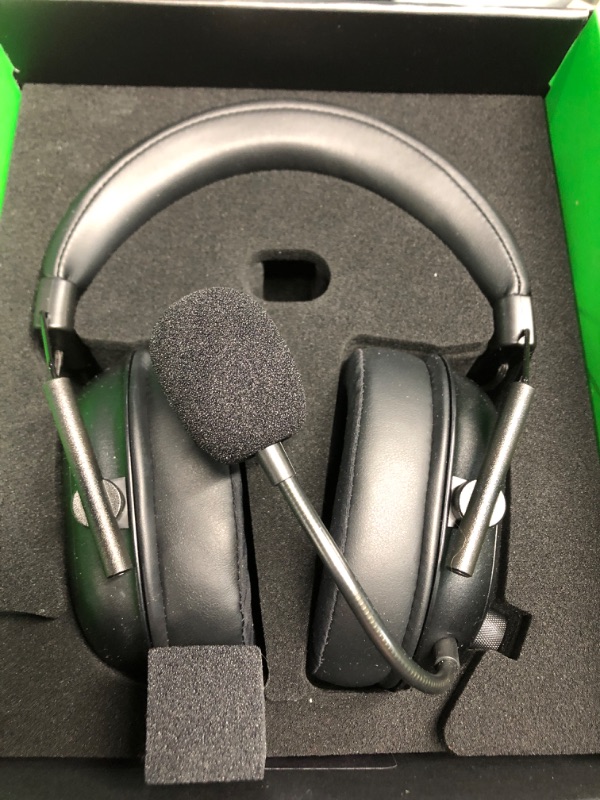 Photo 1 of **MISSING CHARGING CORD**
Razer BlackShark V2 HyperSpeed Wireless Gaming Headset: 280g Lightweight - THX Spatial Audio - Bendable Mic - 50mm Drivers - 2.4GHz, Bluetooth or USB - 70 Hr Battery w/USB Type C Charging - Black