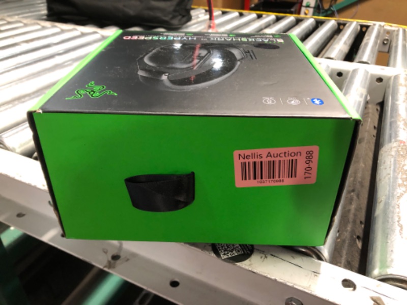 Photo 1 of **MISSING CHARGING CORD**
Razer BlackShark V2 HyperSpeed Wireless Gaming Headset: 280g Lightweight - THX Spatial Audio - Bendable Mic - 50mm Drivers - 2.4GHz, Bluetooth or USB - 70 Hr Battery w/USB Type C Charging - Black