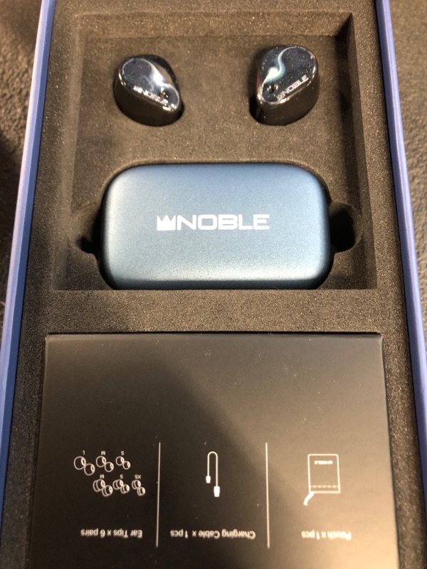 Photo 2 of (POWER TESTED) Noble Audio FoKus Mystique, True Wireless Stereo, Bluetooth, in-Ear Headphoens with Microphone and Sound Personalization
