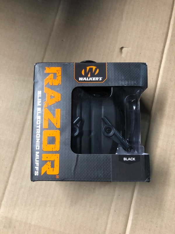Photo 1 of Walker's Razor Slim Electronic Muff, Black