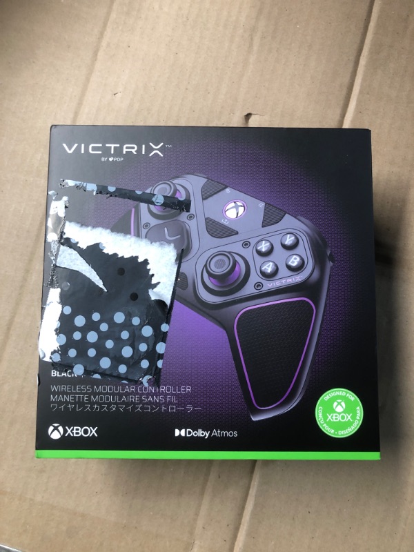 Photo 1 of PDP Victrix Pro BFG Wireless Gaming Controller for Xbox Series X|S, Xbox One, Windows 10/11, Modular Gamepad, Dolby Atmos Audio, Remappable Buttons, Customizable Triggers/Paddles/D-Pad, PC App, Black