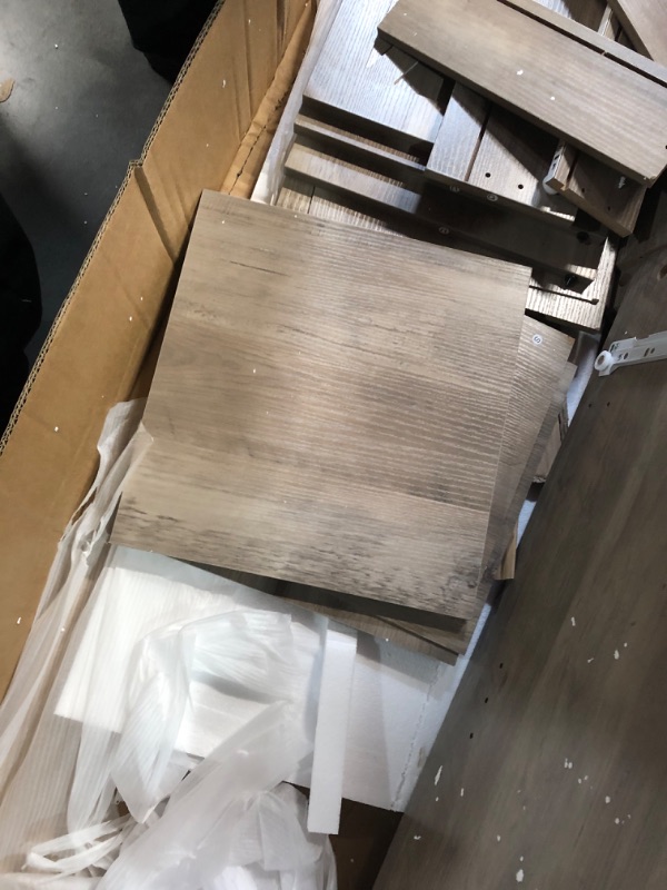 Photo 1 of ***USED - MAJOR DAMAGE - MISSING HARDWARE AND OTHER PARTS - SEE PICTURES***
Vongrasig Buffet Cabinet with Drawers, 53” Large Sideboard Buffet Kitchen Storage Cabinet, Modern Farmhouse Coffee Bar with Shelves and Doors, Wood Buffet Table for Kitchen, Dinin