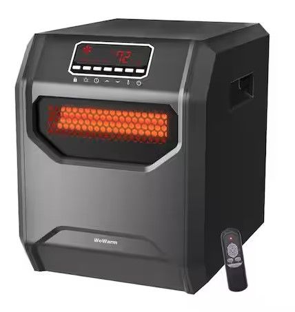 Photo 1 of ***(PARTS ONLY/ NON FUNCTIONAL / NO RETURNS OR REFUNDS)***
Electric 6 Element Infrared Space Heater Black Plastic