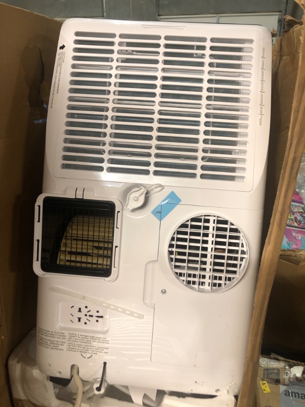 Photo 3 of (USED/FAIR) (POWER TESTED UNABLE TO TEST FURTHER) Garveehome Inverter Portable Air Conditioner 14,000 Btu with Hose, Dehumidifier, Heater, Smart Inverter Portable Ac Units with Remote, Led Display, 24 Hrs Timer, 42dB, Ac Unit Window Kit