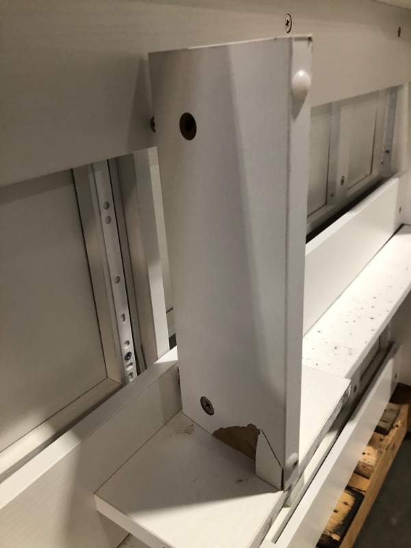 Photo 1 of ***TRUCK/TRAILER PICKUP ONLY - MAJOR DAMAGE - SEE COMMENTS***
DWVO Farmhouse 7 Drawer Dresser for Bedroom, 59.5 Inch Large Modern Dresser TV Stand with Large Drawers & Bar Handles, Storage Dressers with Power Outlets, Rustic Wood Chest of Drawers, White