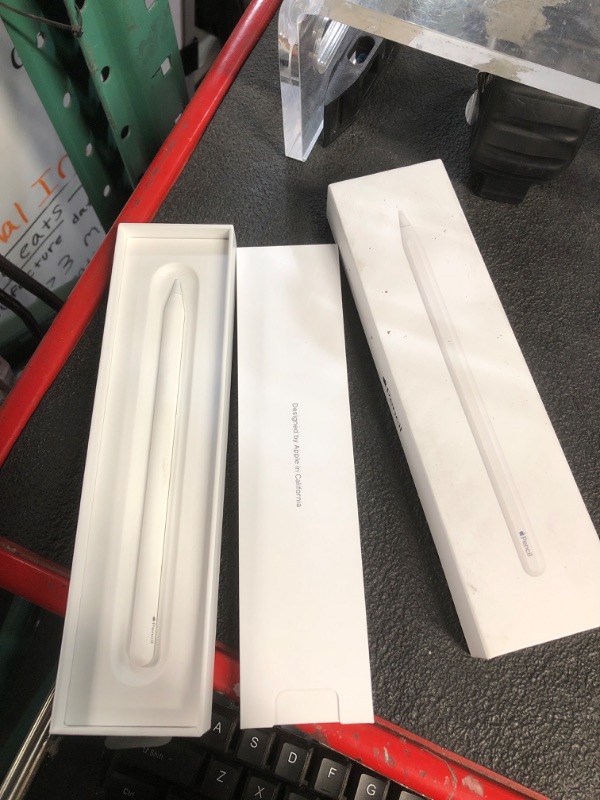 Photo 2 of Apple Pencil (2nd Generation): Pixel-Perfect Precision and Industry-Leading Low Latency, Perfect for Note-Taking, Drawing, and Signing documents. Attaches, Charges, and Pairs magnetically.