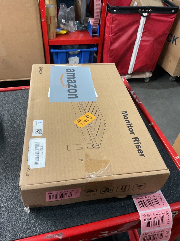 Photo 1 of Zimilar 2 Pack Monitor Stand Riser with Drawer - 3 Height Adjustable Metal Monitor Stand with Unique Star Mesh for Computer Laptop Notebook Printer