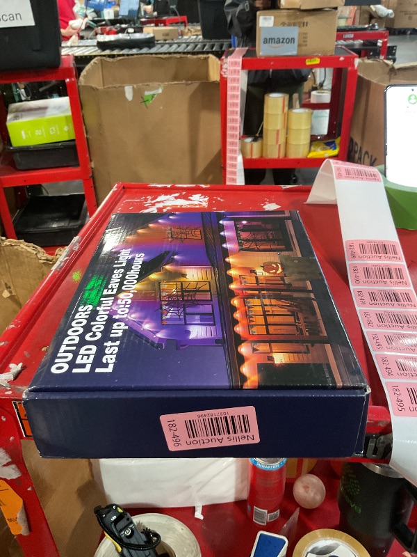 Photo 1 of DIERLIGHT 100FT Permanent Outdoor Lights, RGB LED Eaves Lights with APP/Remote Control, IP67 Waterproof LED Outdoor String Lights for Christmas, Halloween, Outdoor, Garden Decor