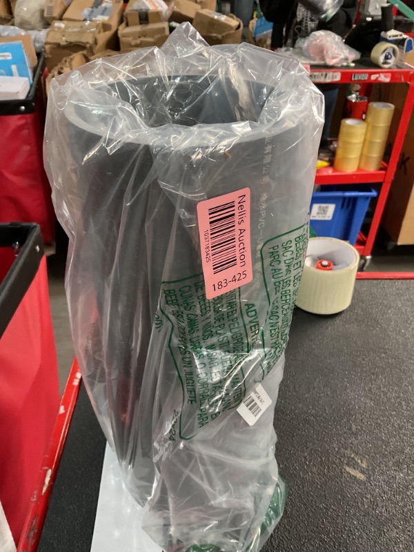 Photo 1 of MECCANIXITY 5.5 Inch PVC Rigid Tube Round Pipe Hardware Tubing 129.2mm ID 140mm OD 35cm/14" Length Light Grey High Impact for Water Pipe, Cable Sleeve