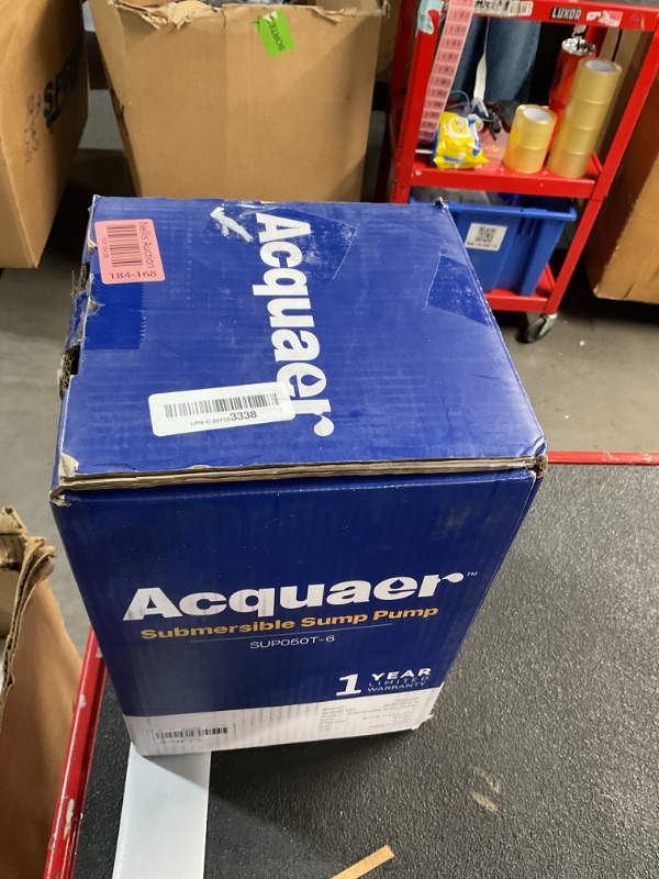 Photo 1 of Acquaer 1/2 HP Sump Pump, 4060 GPH Submersible Clean/Dirty Water Pump with Adjustable Float Switch for Garden Pool, Basement, Flooded House, Hot Tub and Irrigation, Max head 32 ft.