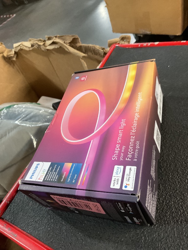 Photo 2 of ***(PARTS ONLY/ NON FUNCTIONAL/ NO RETURNS OR REFUNDS)***
Philips Hue Indoor 6-Foot Smart LED Light Strip Base Kit with Plug - Flowing Multicolor Effect - 1 Pack - Control with Hue App - Works with Alexa, Google Assistant and Apple HomeKit