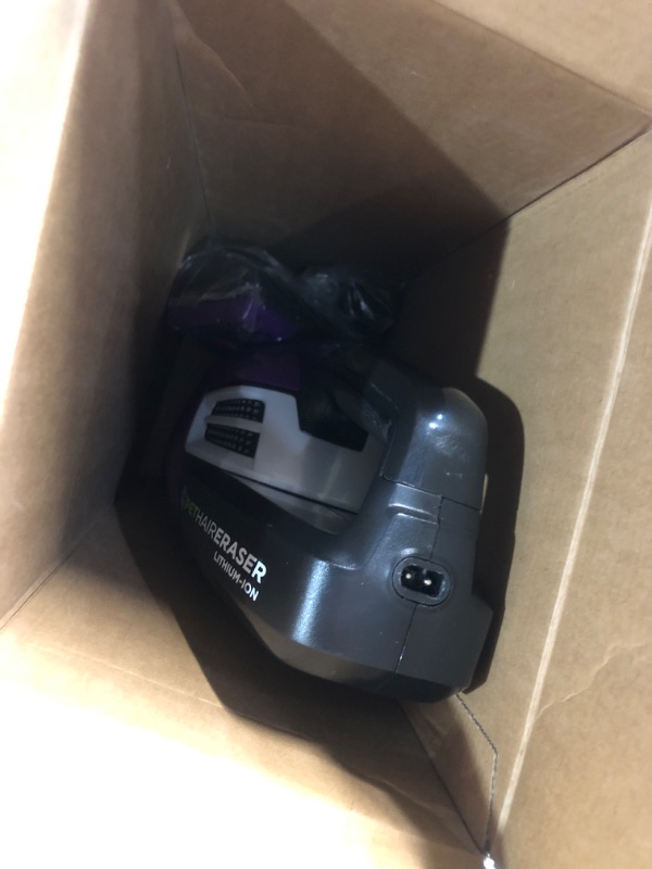 Photo 3 of ***(MISSING POWER CORD)***
Bissell Pet Hair Eraser Lithium Ion Cordless Hand Vacuum, Purple