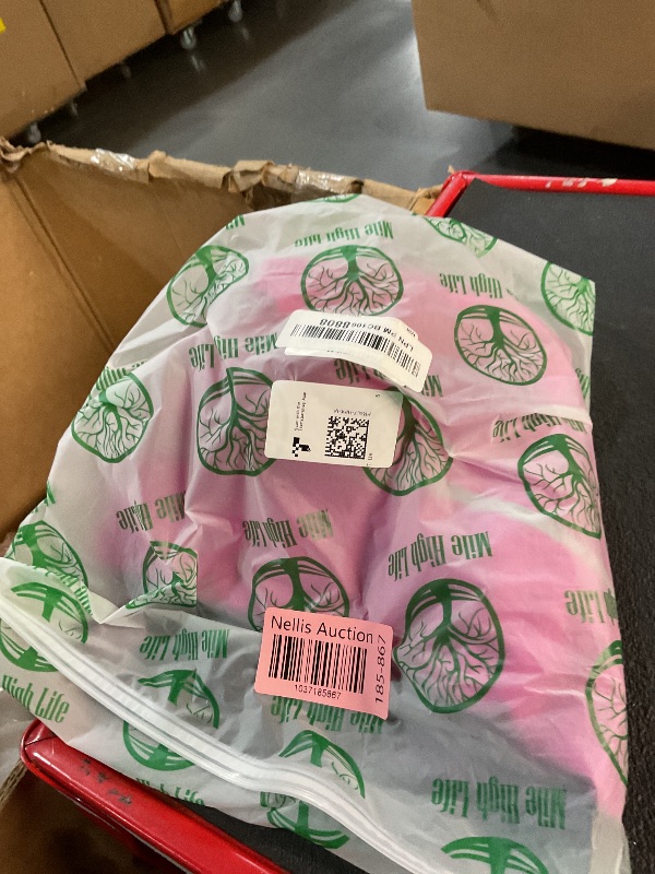 Photo 1 of (BAGGED) Mile High Life | Dog Raincoat | Adjustable Water Proof Pet Clothes | Lightweight Rain Jacket with Reflective Strip | Easy Step in Closure, Hot Pink, Medium