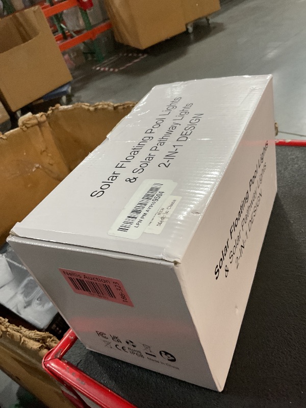 Photo 1 of Askyli Solar Floating Pool Lights, Flickering Solar Flame Pool Lights Waterproof, Glow in Dark Square Solar Pool Lights That Float, Auto ON Off Solar Floating Lights for Pool Garden 2PC