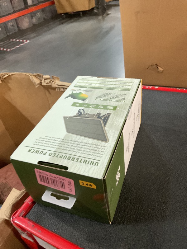 Photo 1 of Moultrie - Solar Panel Power Pack - 3.4W - Gen 2 Solar Panel with Battery for Trail Cameras and Deer Feeders - 7.2v, 3350mAh