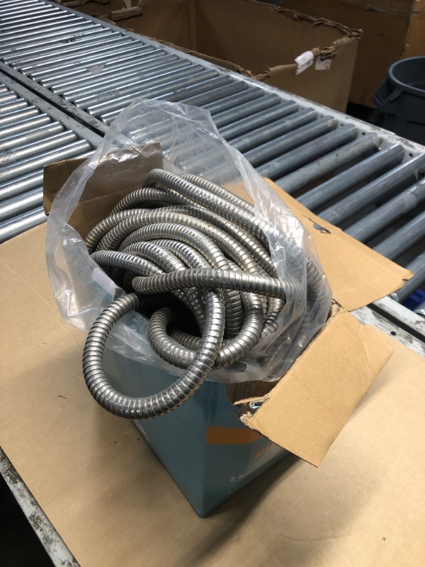 Photo 1 of 360 GADGET Garden Hose Metal - 100ft Heavy Duty Stainless Steel Water Hose with 8 Function Sprayer & Metal Fittings, Flexible, Lightweight, No Kink, Puncture Proof Hose for Yard, Outdoors, Rv