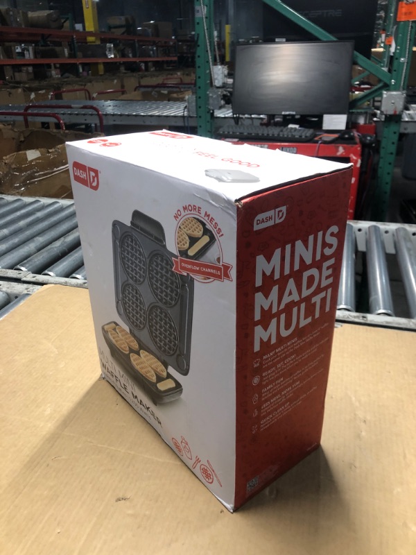 Photo 1 of DASH Multi Mini Waffle Maker - Four 4” Waffle Molds, Nonstick Waffle Iron with Quick Heat-Up, Nonstick Surface - Perfect Mini Waffle Maker for Kids and Families, Just Add Batter