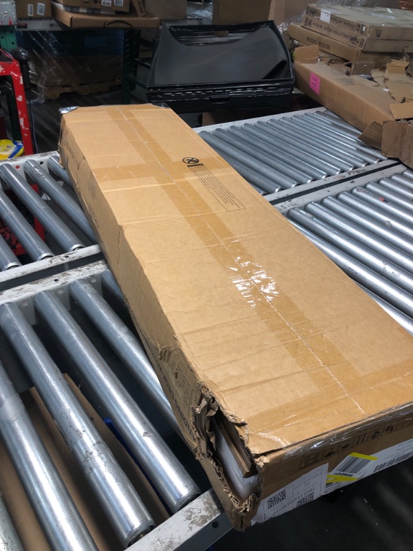 Photo 1 of Claiks Standing Desk with Keyboard Tray, Standing Desk Adjustable Height, Raising Desks for Home Office and Computer Workstation, 48 Inches, Rustic Brown