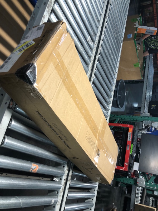 Photo 1 of Claiks Standing Desk with Keyboard Tray, Standing Desk Adjustable Height, Raising Desks for Home Office and Computer Workstation, 48 Inches, Rustic Brown