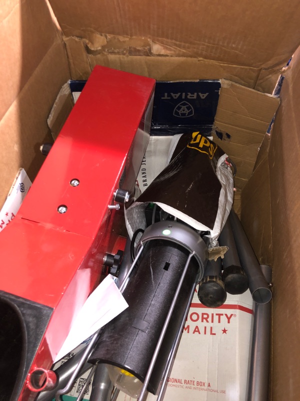 Photo 1 of **READ NOTES**(MISSING HARDWARE/COSMETICS)
Heater Sports Combo Pitching Machine with Auto Ball Feeder - Versatile Pitching Machine for Baseball and Softball, Adjustable Speed and Angle, Ideal for Practice and Training