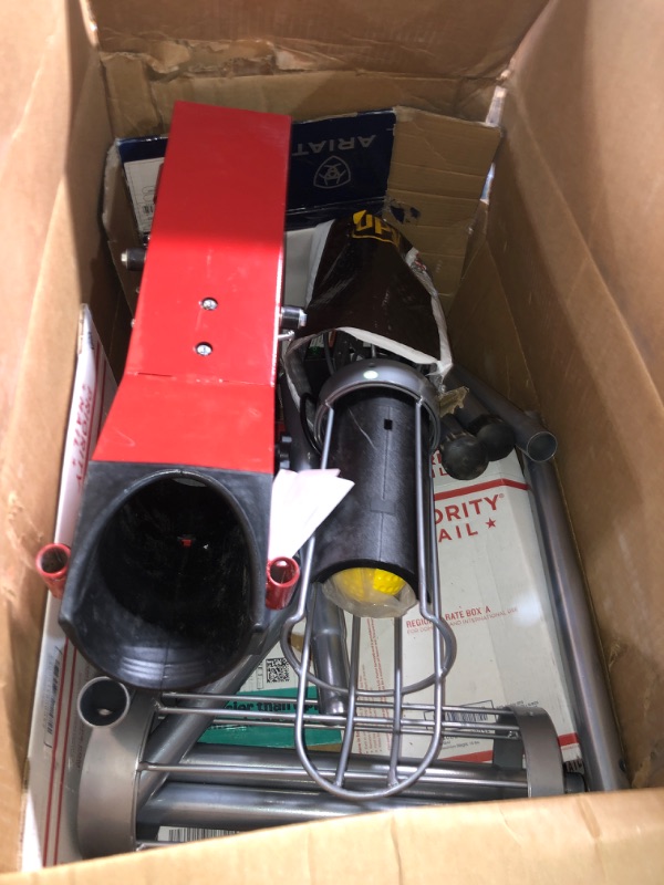Photo 1 of **READ NOTES**(MISSING HARDWARE/COSMETICS)
Heater Sports Combo Pitching Machine with Auto Ball Feeder - Versatile Pitching Machine for Baseball and Softball, Adjustable Speed and Angle, Ideal for Practice and Training