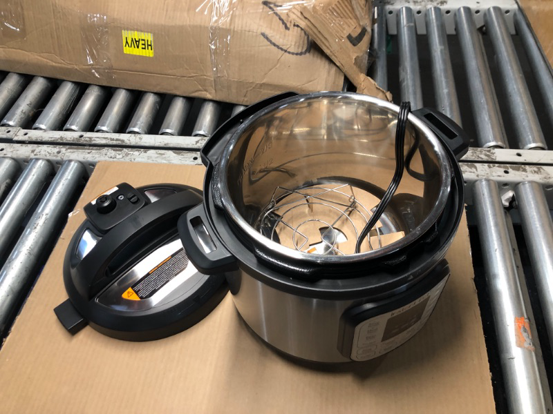 Photo 1 of Instant Pot Duo 7-in-1 Electric Pressure Cooker, Slow Cooker, Rice Cooker, Steamer, Sauté, Yogurt Maker, Warmer & Sterilizer, Includes App With Over 800 Recipes, Stainless Steel, 8 Quart