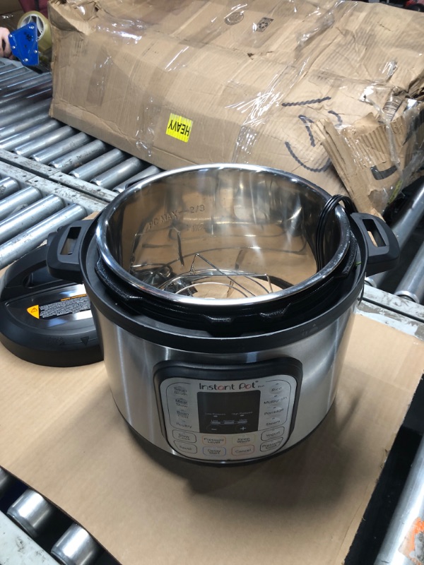 Photo 1 of Instant Pot Duo 7-in-1 Electric Pressure Cooker, Slow Cooker, Rice Cooker, Steamer, Sauté, Yogurt Maker, Warmer & Sterilizer, Includes App With Over 800 Recipes, Stainless Steel, 8 Quart