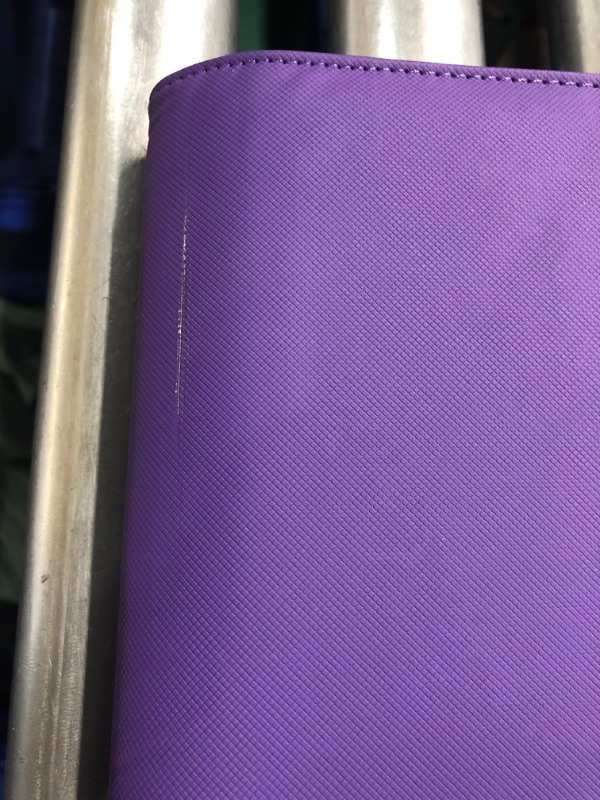 Photo 1 of *USED*Premium Zip Card Binder, Fabmaker 9 Pocket Trading Card Binder, PU Cover Zipper Card Collection Album, Sturdy 360 Side-Loading Card Folder Holder for MTG, TCG, Game Cards, Sports Cards, Purple