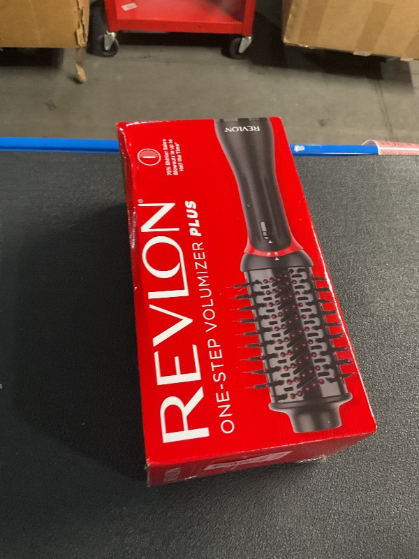 Photo 1 of REVLON One-Step Volumizer Plus Hair Dryer and Styler, Enhanced Motor for Less Frizz, More Shine, and Reduced Heat Damage for Salon Style Round Brush for Blowout, Black (Amazon Exclusive)