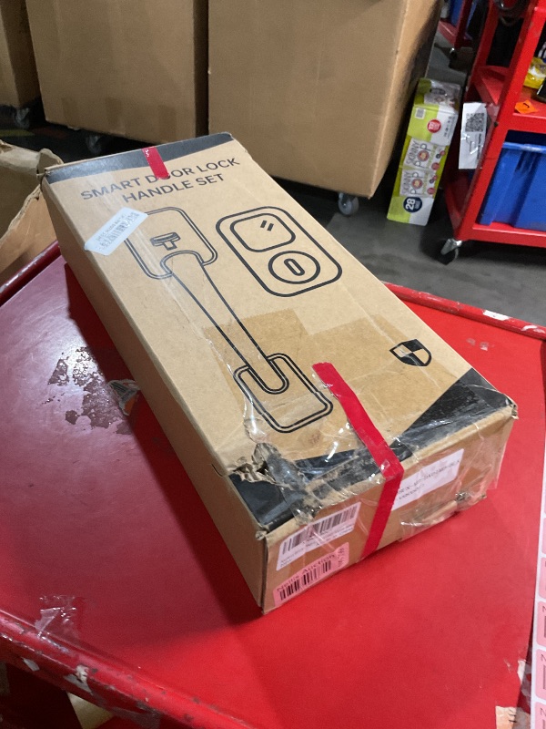 Photo 1 of Keyless Entry Door Lock with Handle, Hornbill Smart Front Door Lock Set, Electronic Keypad Deadbolt Lock, Alexa Front Door Handle Set, Digital Lock via Bluetooth APP/Keyfob/Auto Lock-Matte Black