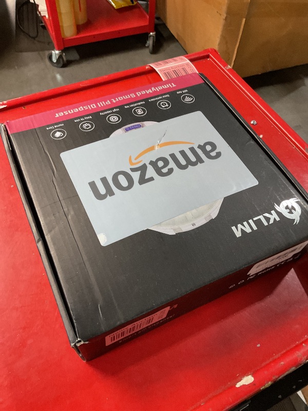 Photo 1 of KLIM Smart Pill Dispenser Machine with Alarm + WiFi App Monitoring + 28 Day Medicine Dispenser + Automatic Pill Dispenser for Elderly with Alarm & Alzheimers Care + Lock Key + New 2024