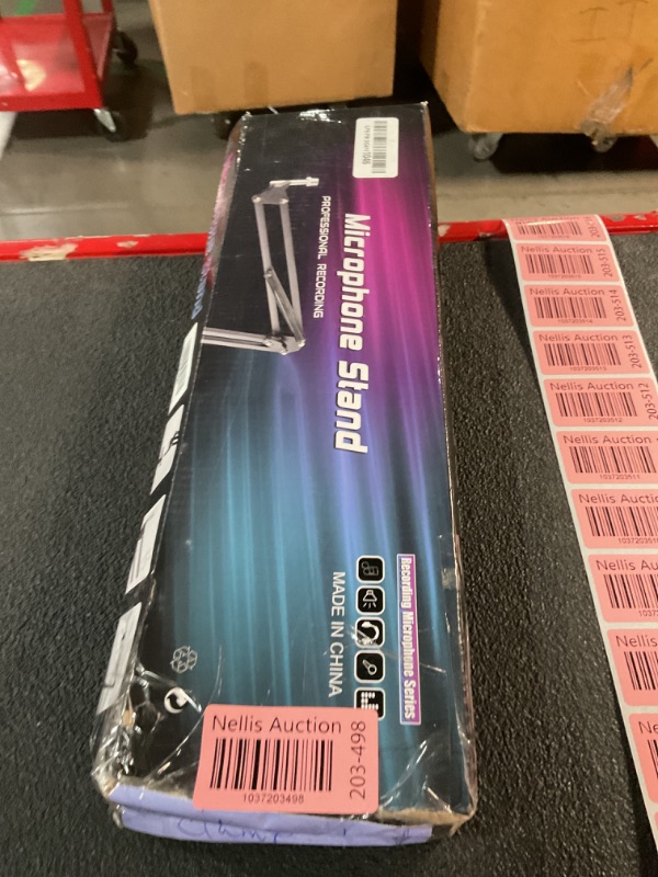 Photo 1 of QuadCast Boom Arm, Mic Arm Microphone Arm for HyperX QuadCast SoloCast Blue Yeti Fifine AM8 and Most Mic, Mic Stand Desk with 3/8" to 5/8" Adapter by SUNMON