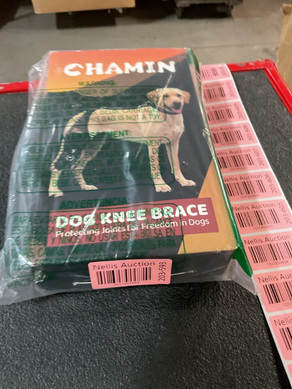 Photo 1 of CHAMIN/RISURRY Adjustable Dog Knee Brace with Extra Collar, Support for Torn Acl Hind Leg, Tear Ligament, Osteoarthritis,Rear Leg Limp, Recovery After Surgery,et(Right Leg,XL)